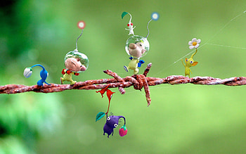 Pikmin : Colorful Characters on a Branch in Stunning Detail, video game, Pikmin HD wallpaper