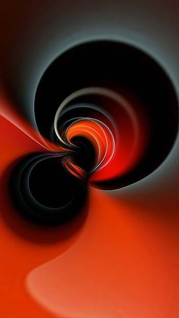 rewrwrw, new, art, vortex, wet, black, spiral, paint, orange, liquid, fractal, fluid, , flow HD phone wallpaper