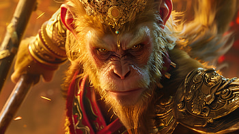 Golden Sun Wukong, monkey, Sun Wukong, gold HD wallpaper