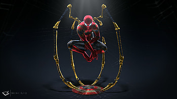 MARVEL Iron Spiderman, spiderman, superheroes, artwork, artist, digital-art, deviantart HD wallpaper
