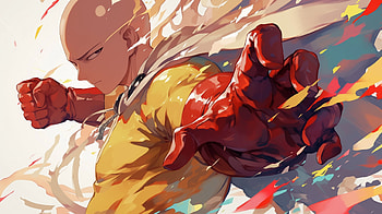 Saitama's Power Punch, Anime, One-Punch Man, Saitama (One-Punch Man) HD wallpaper