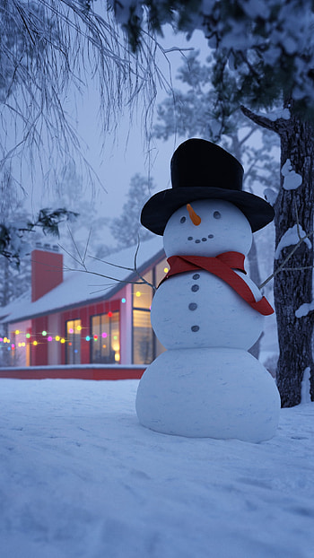 Snowman, White Snowman HD phone wallpaper