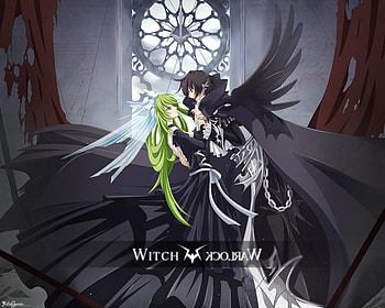 witch warlock, nice dress and armor, black costume, black wings, greenhair HD wallpaper