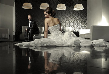 Love, man, lovers, bride, woman HD wallpaper