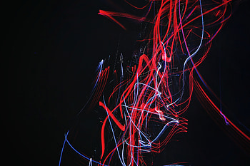 Abstract, Shine, Light, Lines, Dark Background, Stripes, Streaks HD wallpaper