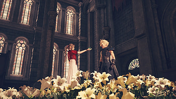 Final Fantasy VII Remake : Aerith and Cloud's Moment, video game, Final Fantasy VII Remake, Aerith Gainsborough, Cloud Strife HD wallpaper