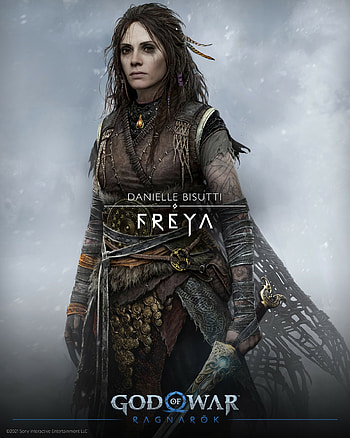 God of War: Ragnarok, Artistic depiction, Enigmatic Freya, Intricate details HD phone wallpaper
