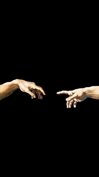 Michelangelo, Aesthetic hands, , Chill HD phone wallpaper