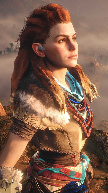 Horizon Zero Dawn, Post-apocalyptic world, Robotic creatures, Engaging storyline HD phone wallpaper