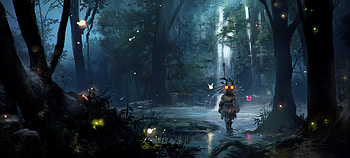 Majora In Forest , artstation, artist, artwork, digital-art HD wallpaper