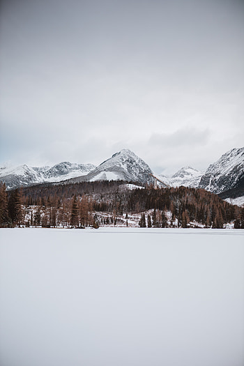 Landscape, Winter, Nature, Mountains, Snow HD phone wallpaper