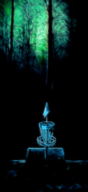 Disc golf glow, basket, discgolf, sport HD phone wallpaper