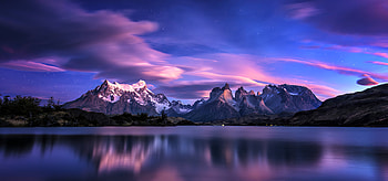 Long Exposure Reflection Landscape Lake Pink Sky, landscape, lake, reflection, sky, nature HD wallpaper