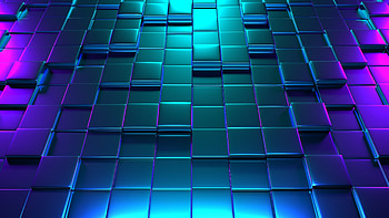 Cubes, abstract, gradient HD wallpaper