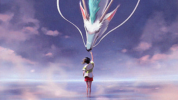 Spirited Away, artist, artwork, digital-art, artstation, dragon HD wallpaper