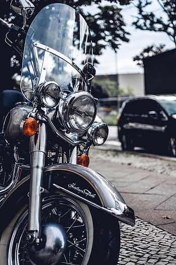 Motorcycles, Front View, Motorcycle, Headlight HD phone wallpaper