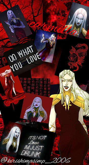 Carmilla, red, cute, anime HD phone wallpaper