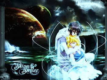 Shin and Stella, couple, love, fate HD wallpaper