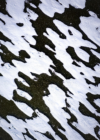 Ice, Snow, View From Above, Texture, Textures, Bw, Chb HD phone wallpaper