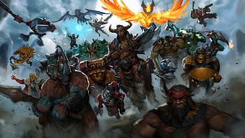 Epic Heroes, Dota 2 HD wallpaper