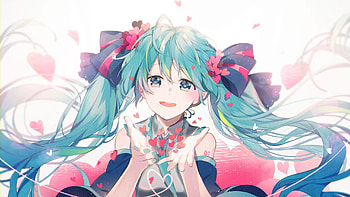 Hatsune Miku music, Cute Miku backgrounds HD wallpaper