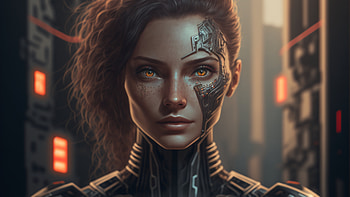 A Sci Fi Woman, AI Art, woman warrior, futuristic, Sci Fi HD wallpaper
