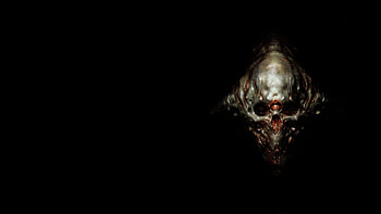Doom 3 Skull HD wallpaper