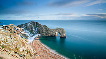 Mountains With Sea [] HD wallpaper