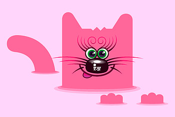The Cat is Taking a Bath HD wallpaper