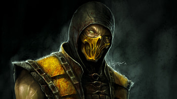 Scorpion Mortal Kombat X Artwork, mortal-kombat, games, pc-games, xbox-games, ps-games, scorpion, deviantart HD wallpaper