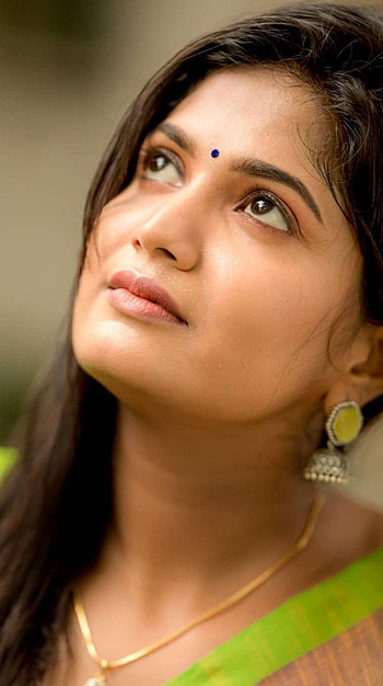 Kayal vizhi, tamil actress, model, saree beauty HD phone wallpaper