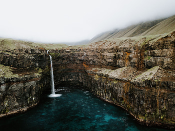 Landscape, Nature, Water, Waterfall, Precipice, Break, Creek, Brook HD wallpaper