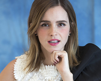 Emma Watson, Celebrity, Actress, Brown Eyes, Brunette, English, Face, Lipstick HD wallpaper
