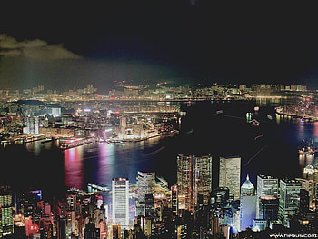 City, River, , Light HD wallpaper