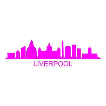 Liverpool Skyline, Vector art, White background, City illustration HD phone wallpaper