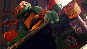 TMNT: Mutant Mayhem — Skateboard, movie, Teenage Mutant Ninja Turtles: Mutant Mayhem HD wallpaper