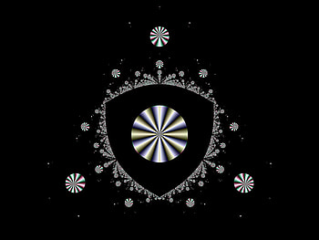 Silver on Black, silver, fractal, black background, fractals HD wallpaper