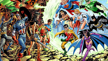 Marvel vs DC, , Sarah Walker's collection, Superhero showdown HD wallpaper