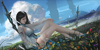 Girl with a weapon, weapon, Girl, a, with HD wallpaper