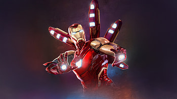 Iron Man Hope In Red, iron-man, superheroes, artwork, art, digital-art, deviantart HD wallpaper