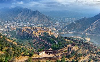 Amer Fort, Indian heritage, Rajasthan wonders HD wallpaper