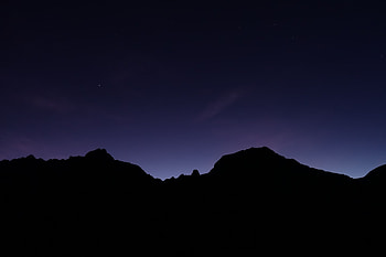 Nature, Mountains, Night, Dark HD wallpaper
