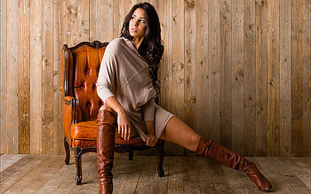 Anja Zeidler, cowgirl, hot, boots, famous HD wallpaper