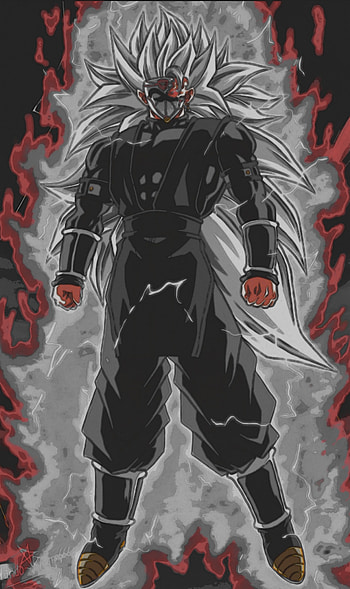 Goku Black, art, white, anime HD phone wallpaper