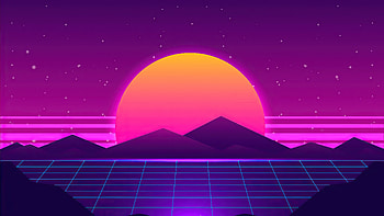 Synthwave Sun Mountains , synthwave, retrowave, artist, artwork, digital-art HD wallpaper