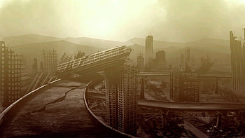 The Divide, post apocalyptic, video game, Fallout: New Vegas HD wallpaper