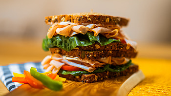 Sandwich, Mouthwatering combination, Fresh ingredients, Tasty lunch HD wallpaper
