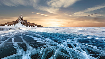 Frozen-lake-in-Canada, in, Canada, lake, Frozen HD wallpaper