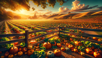 Enchanting Autumn Pumpkin Patch, pumpkin patch, Autumn HD wallpaper