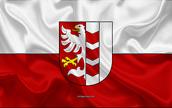 Flag of Opava, Czech Republic, , silk texture, Opava flag, Czech cities, Opava HD wallpaper